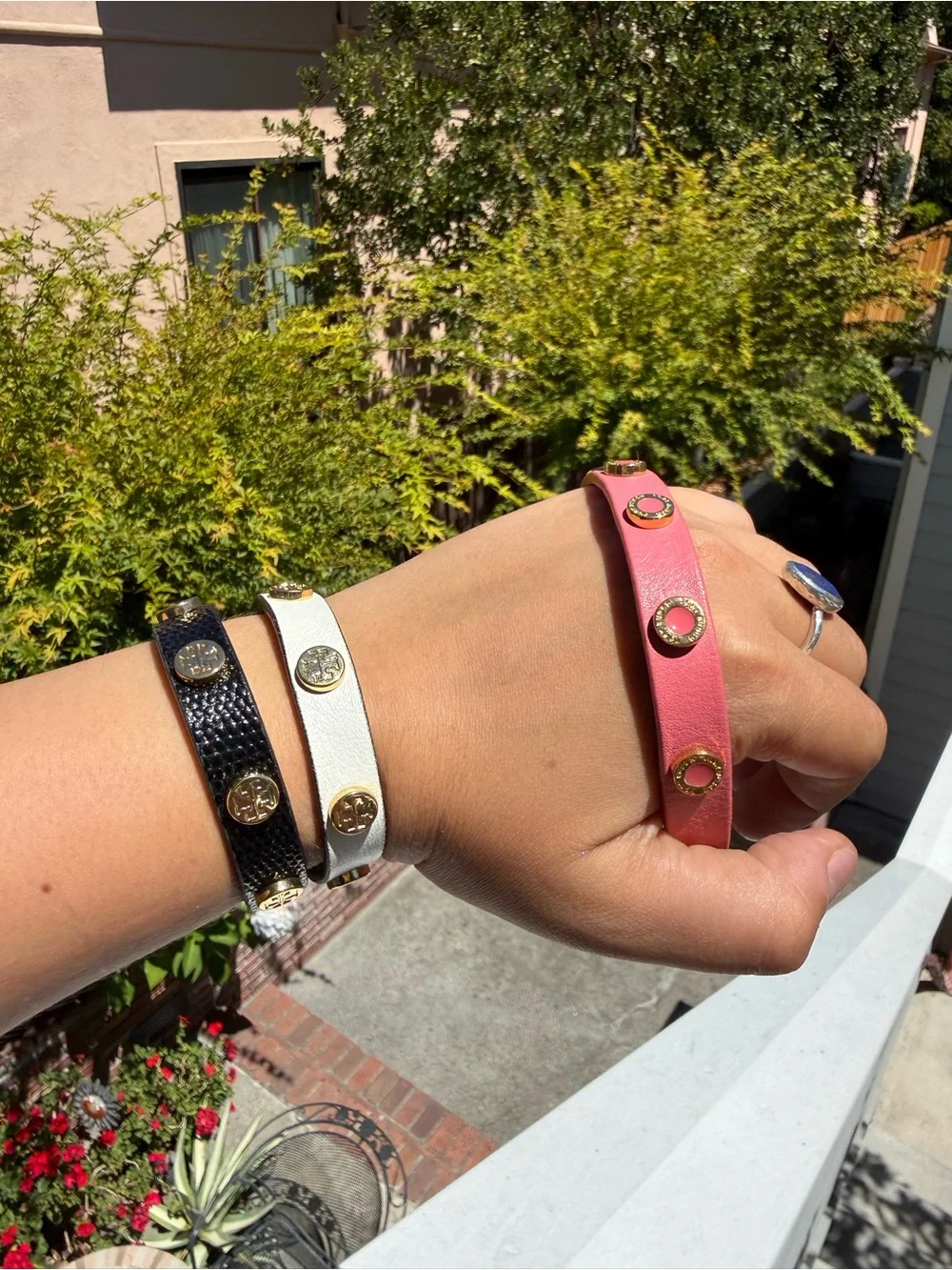 Tory Burch Wrap Bracelets Leather Adjustable